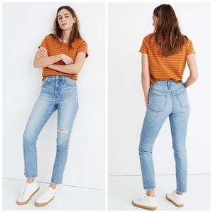 Madewell The Petite Perfect Vintage Jean Rosabelle Wash Comfort Stretch edition